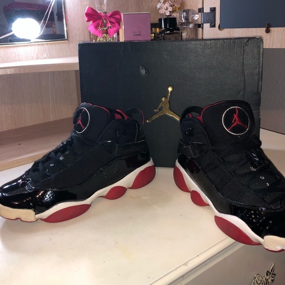 ❤️🖤 Jordan 6 Rings GS 'Bred' Size 5y ❤️🖤 - Picture 2 of 9